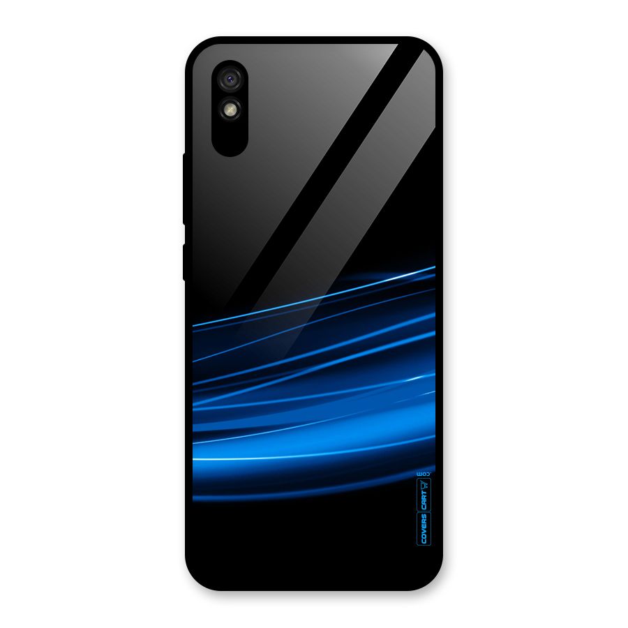Blue Flow Glass Back Case for Redmi 9A