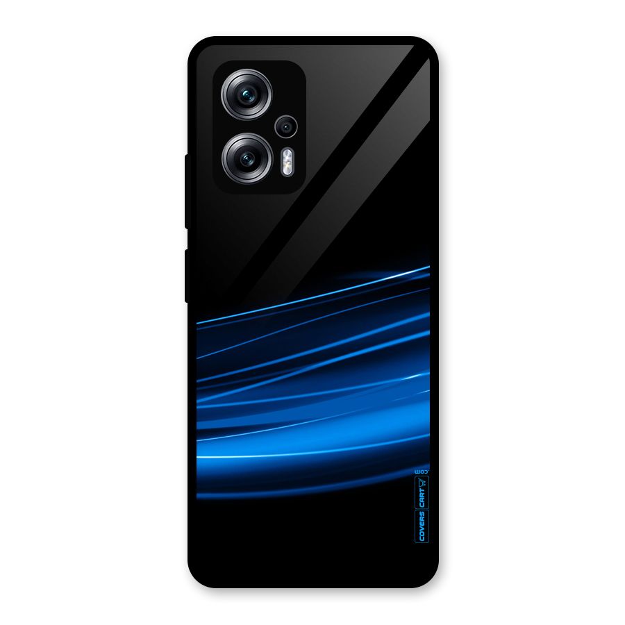 Blue Flow Glass Back Case for Redmi K50i