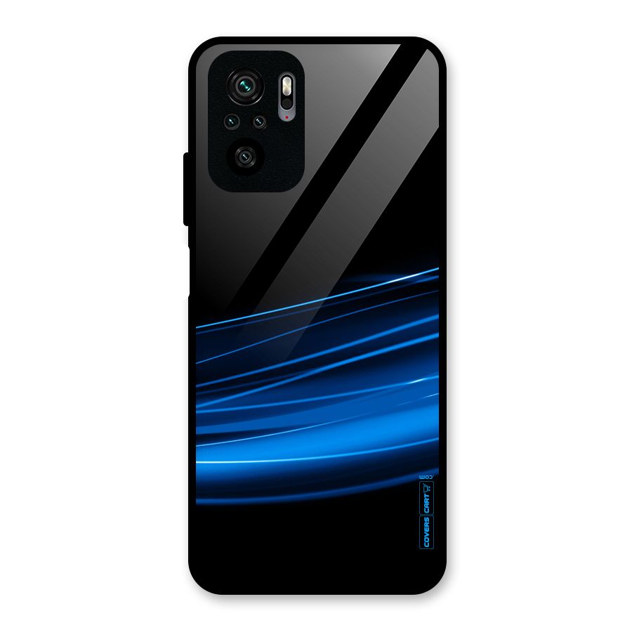 Blue Flow Glass Back Case for Redmi Note 10S