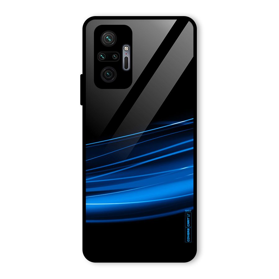 Blue Flow Glass Back Case for Redmi Note 10 Pro