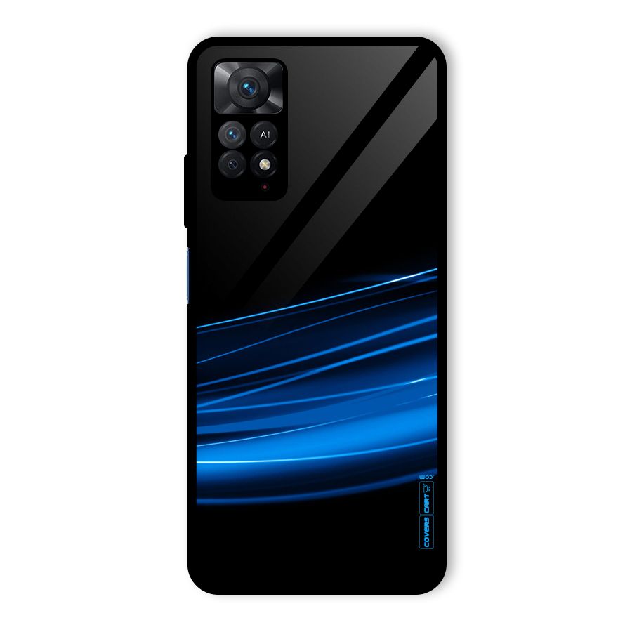 Blue Flow Glass Back Case for Redmi Note 11 Pro