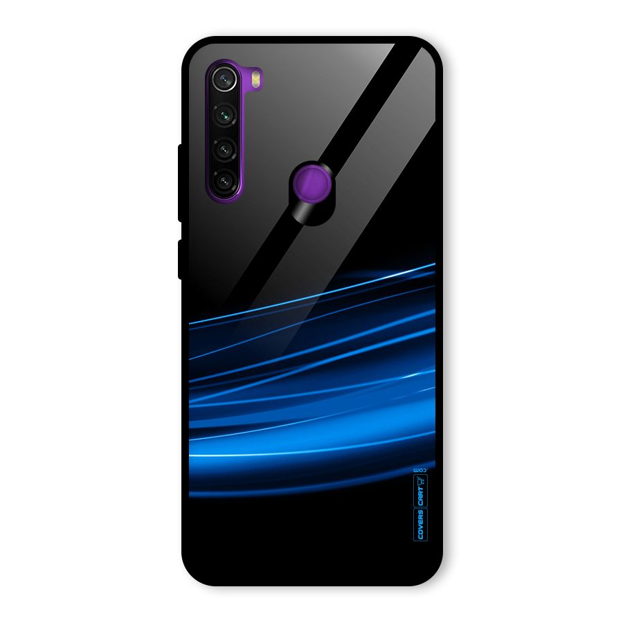 Blue Flow Glass Back Case for Redmi Note 8