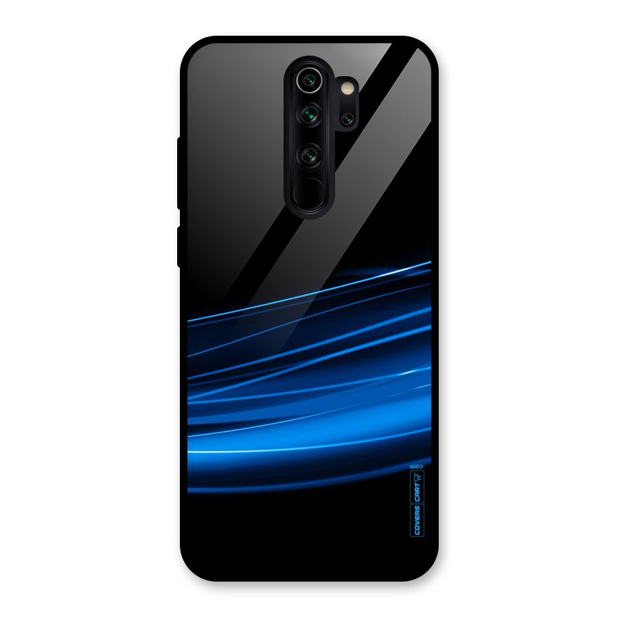 Blue Flow Glass Back Case for Redmi Note 8 Pro