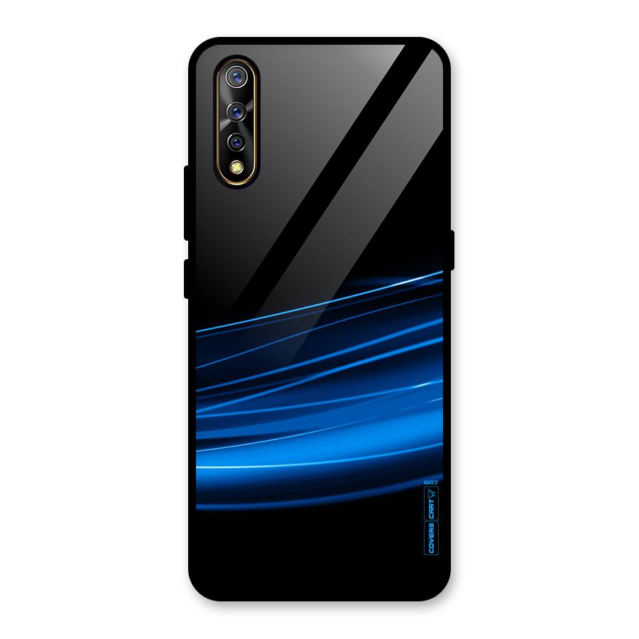 Blue Flow Glass Back Case for Vivo S1