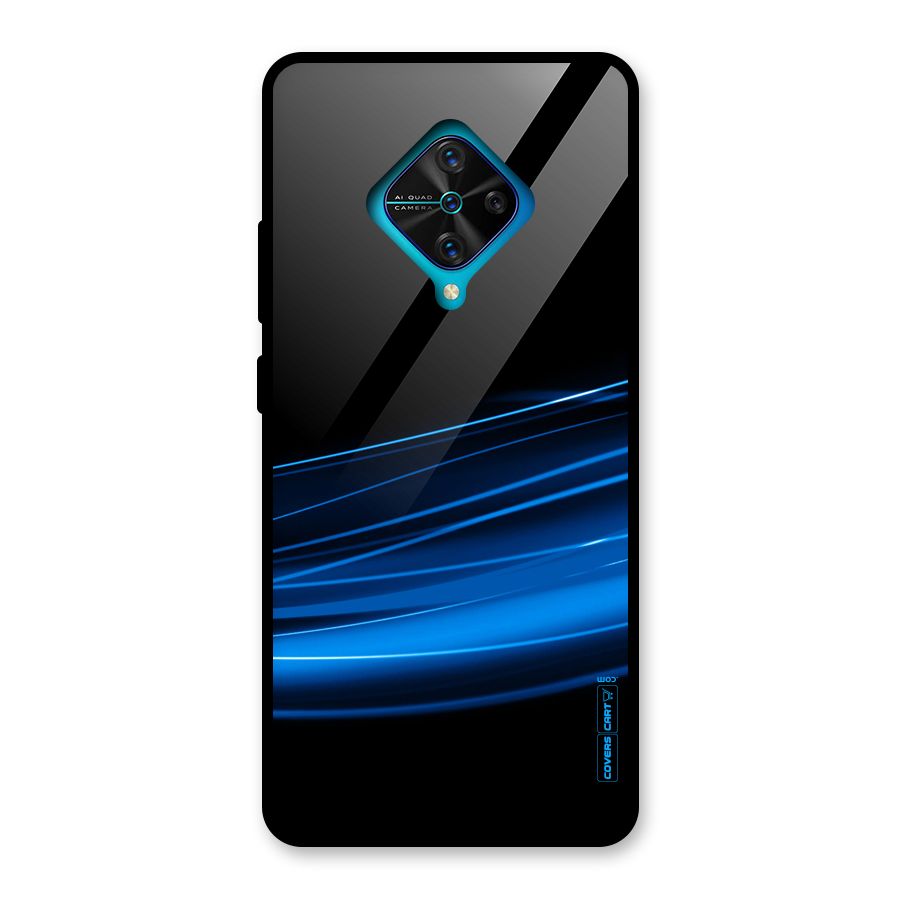 Blue Flow Glass Back Case for Vivo S1 Pro