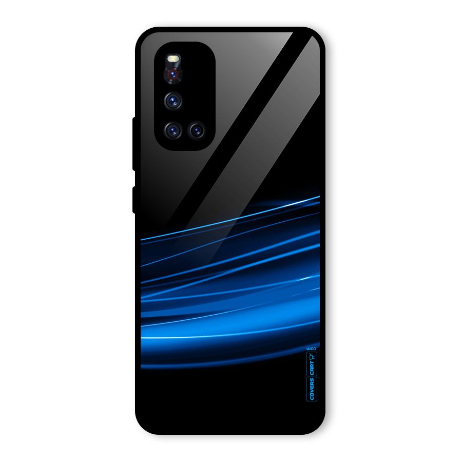 Blue Flow Glass Back Case for Vivo V19