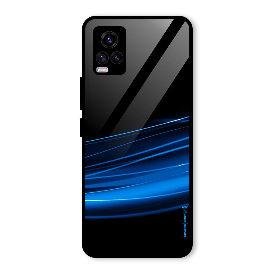 Blue Flow Glass Back Case for Vivo V20