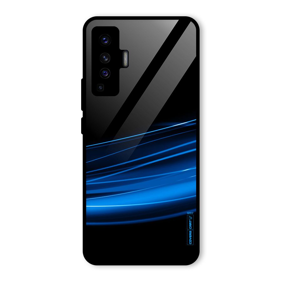 Blue Flow Glass Back Case for Vivo X50