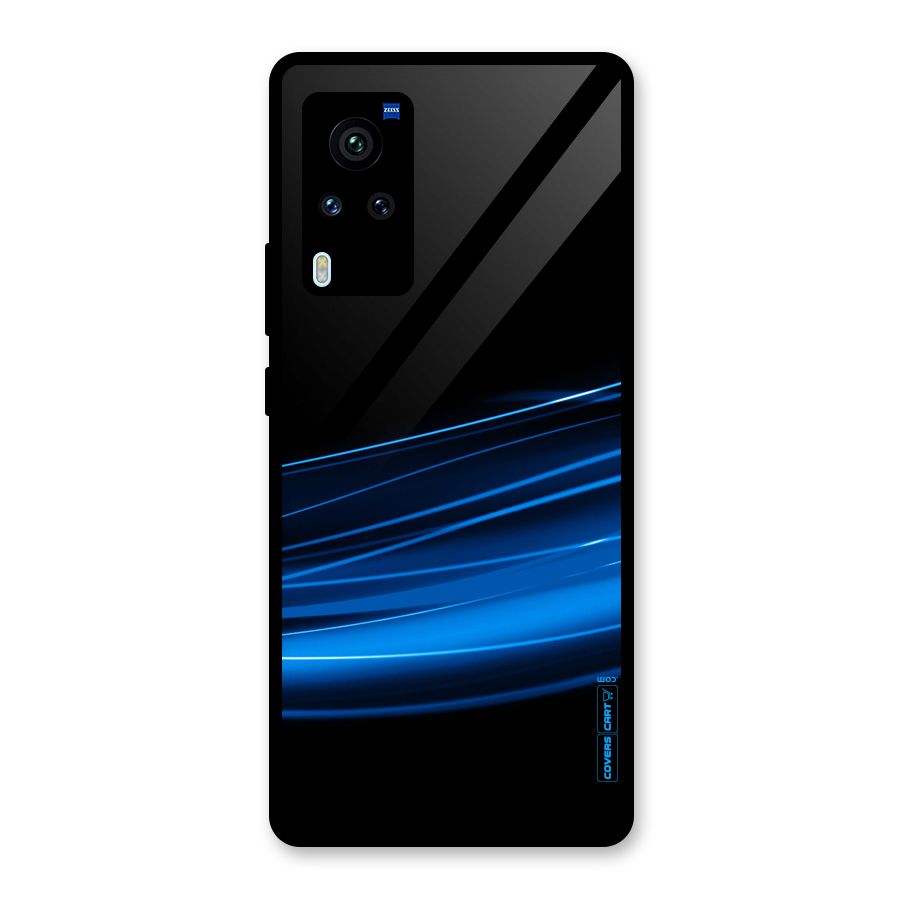 Blue Flow Glass Back Case for Vivo X60 Pro