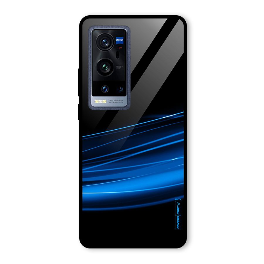 Blue Flow Glass Back Case for Vivo X60 Pro Plus