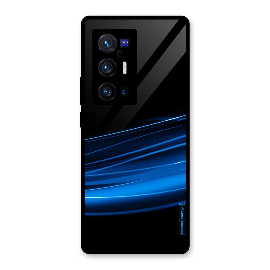 Blue Flow Glass Back Case for Vivo X70 Pro Plus
