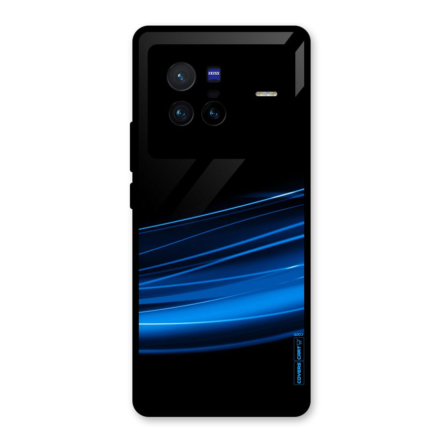 Blue Flow Glass Back Case for Vivo X80