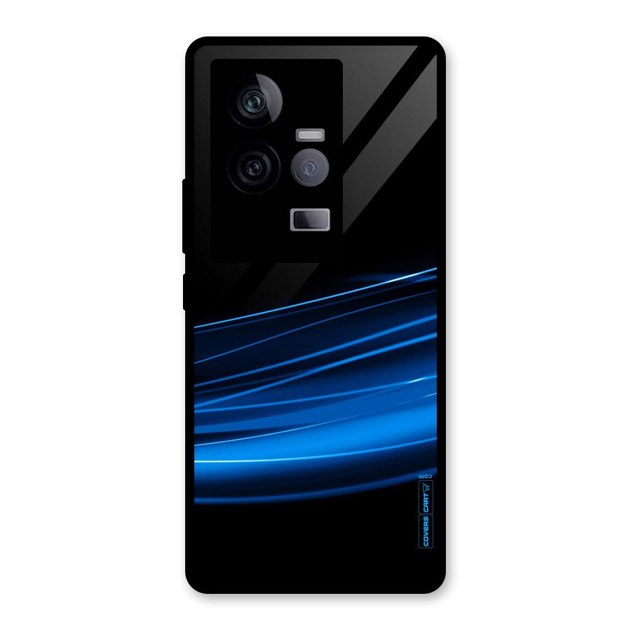 Blue Flow Glass Back Case for Vivo iQOO 11 5G