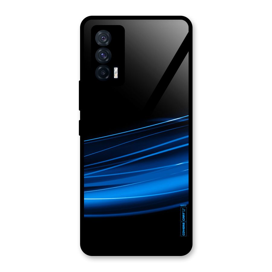 Blue Flow Glass Back Case for Vivo iQOO 7 5G