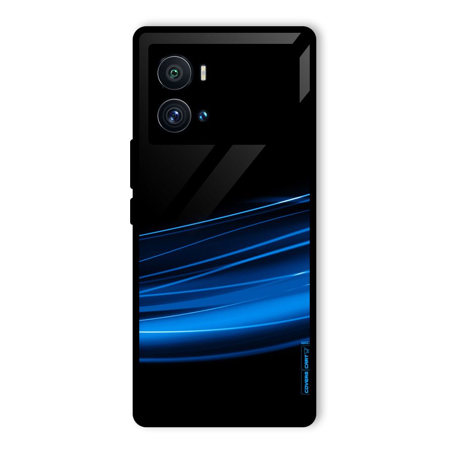 Blue Flow Glass Back Case for Vivo iQOO 9 Pro