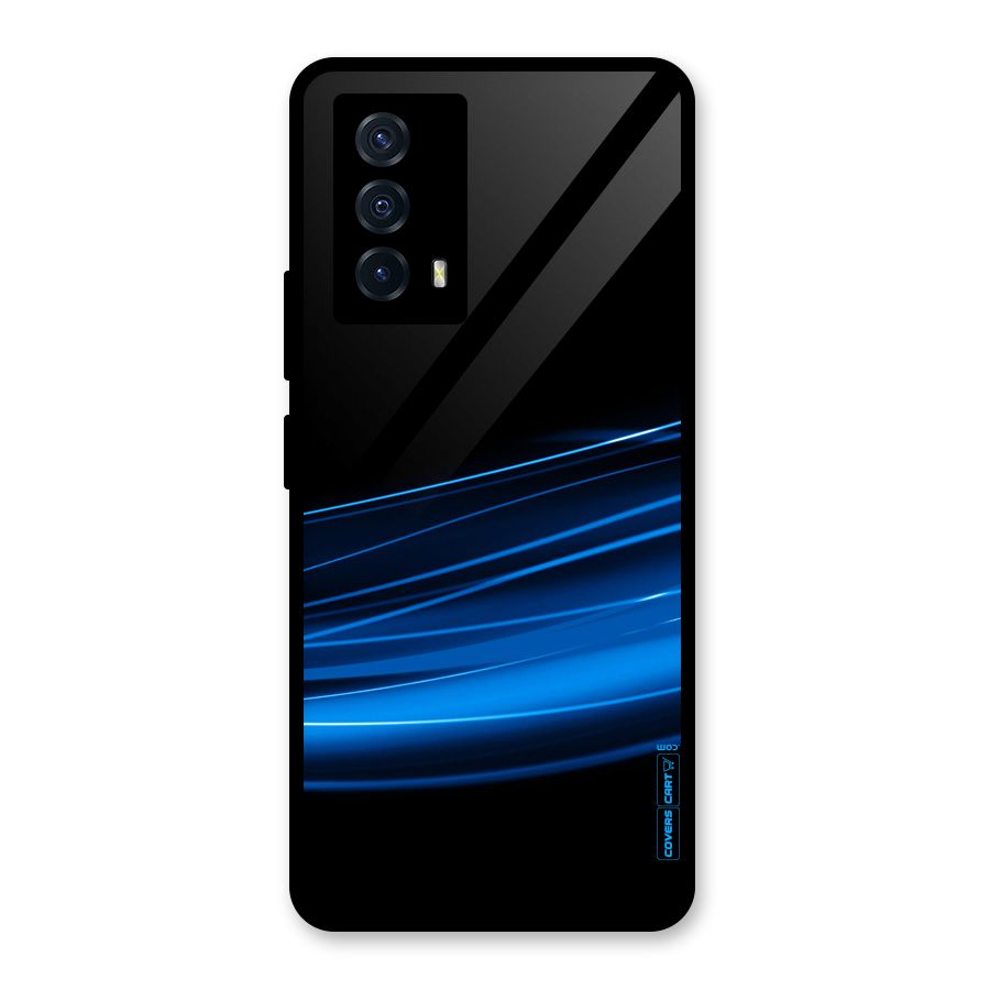 Blue Flow Glass Back Case for Vivo iQOO Z5