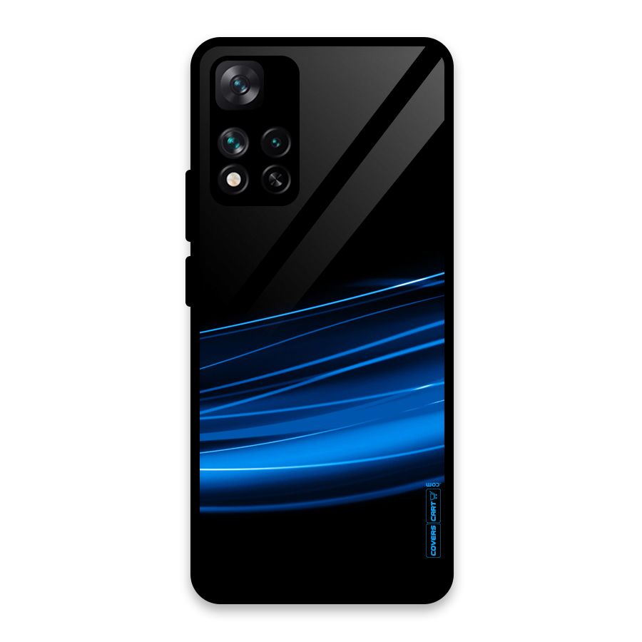 Blue Flow Glass Back Case for Xiaomi 11i HyperCharge 5G
