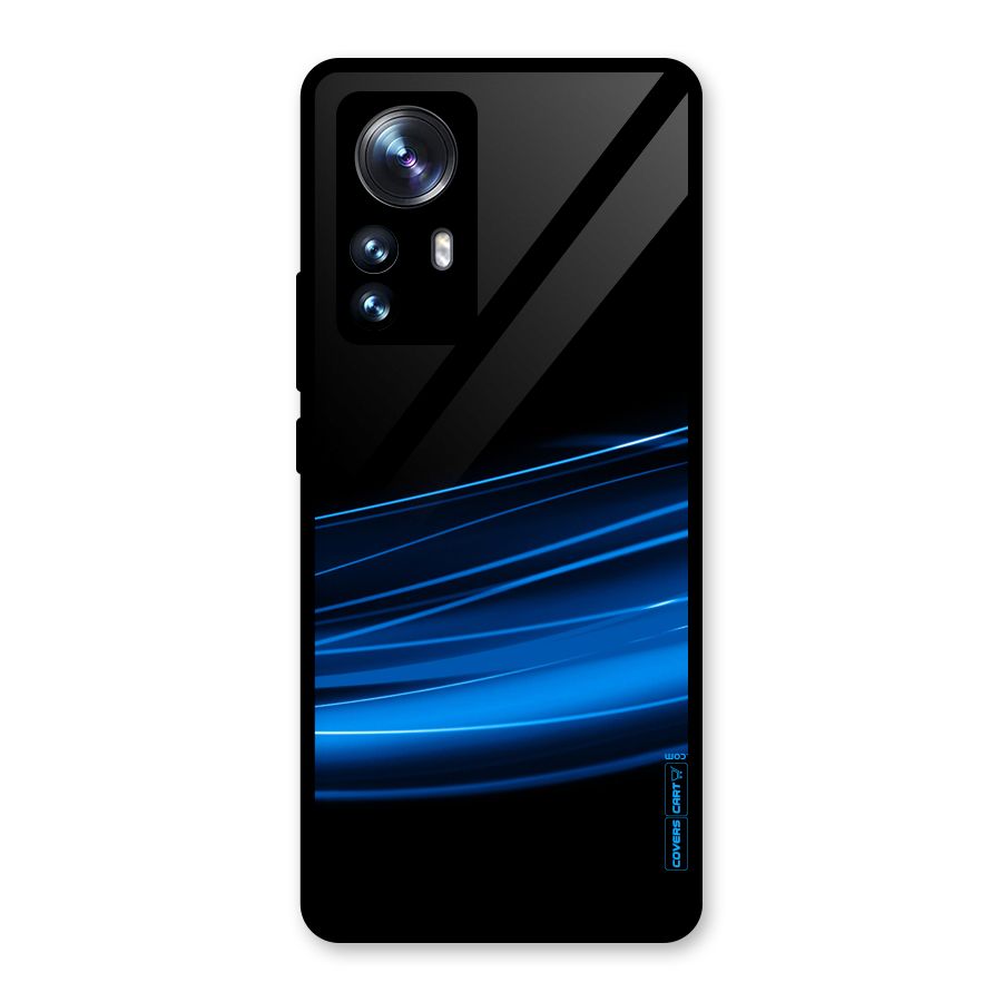 Blue Flow Glass Back Case for Xiaomi 12 Pro