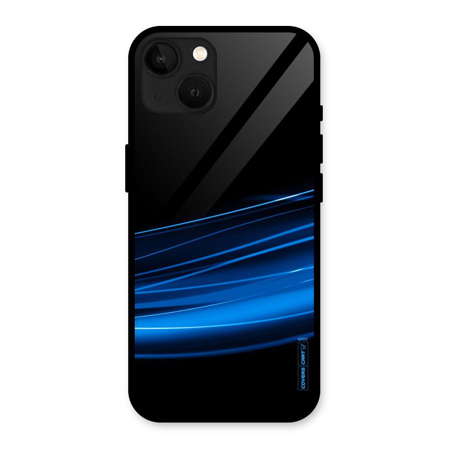 Blue Flow Glass Back Case for iPhone 13