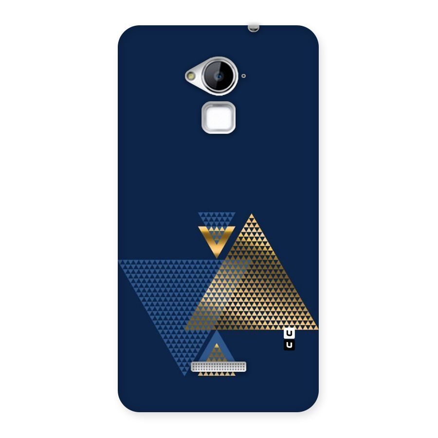 Blue Gold Triangles Back Case for Coolpad Note 3