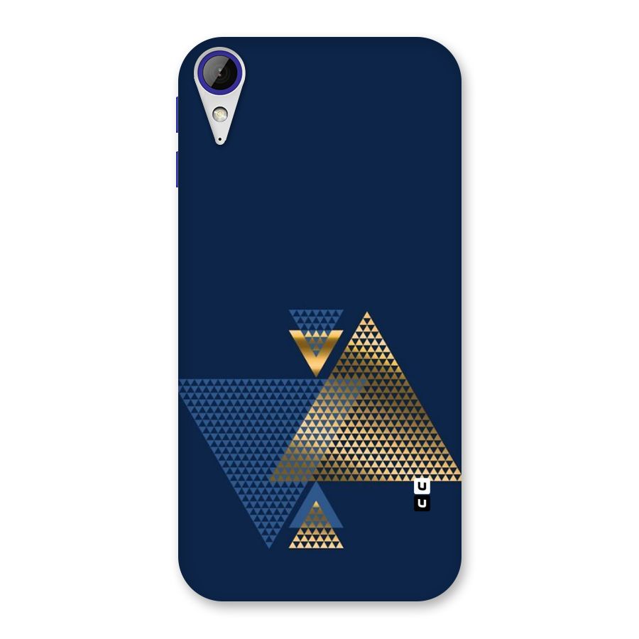 Blue Gold Triangles Back Case for Desire 830