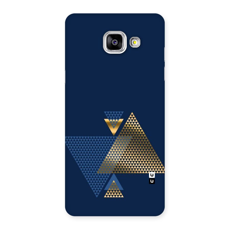 Blue Gold Triangles Back Case for Galaxy A5 2016