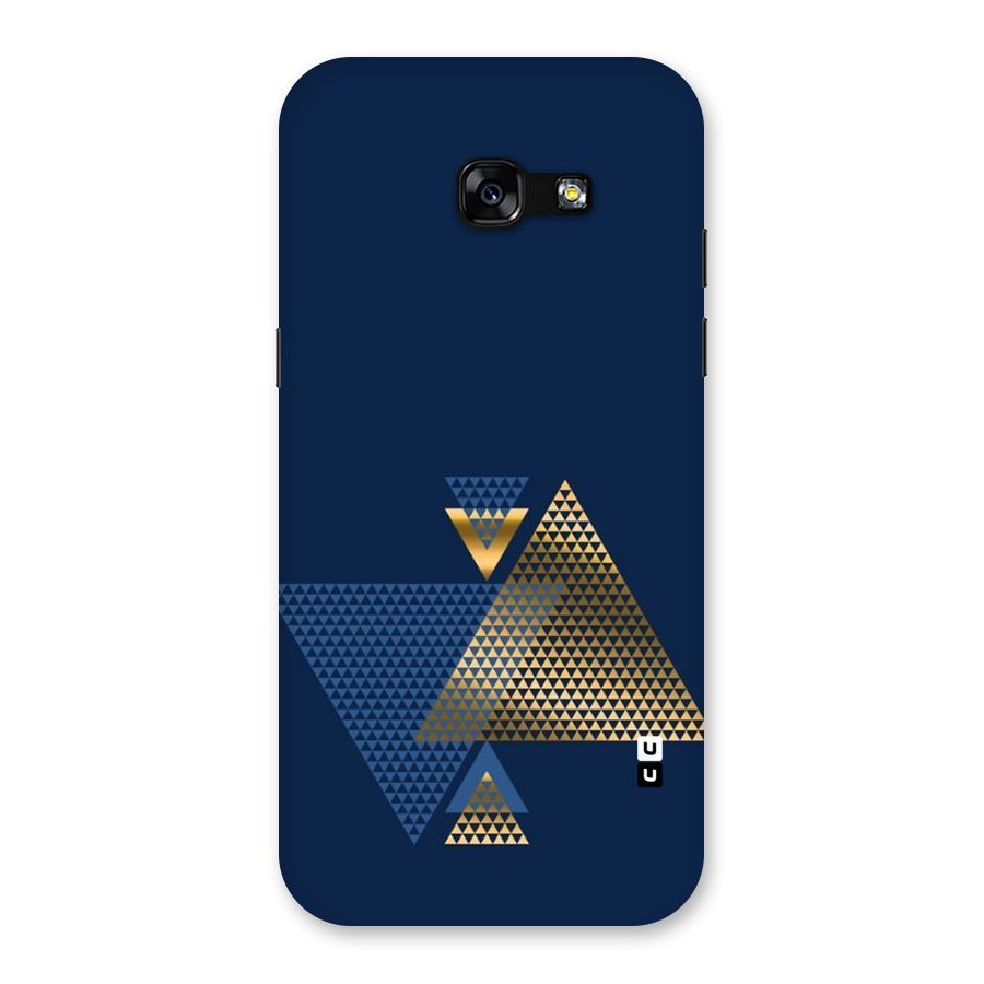 Blue Gold Triangles Back Case for Galaxy A5 2017