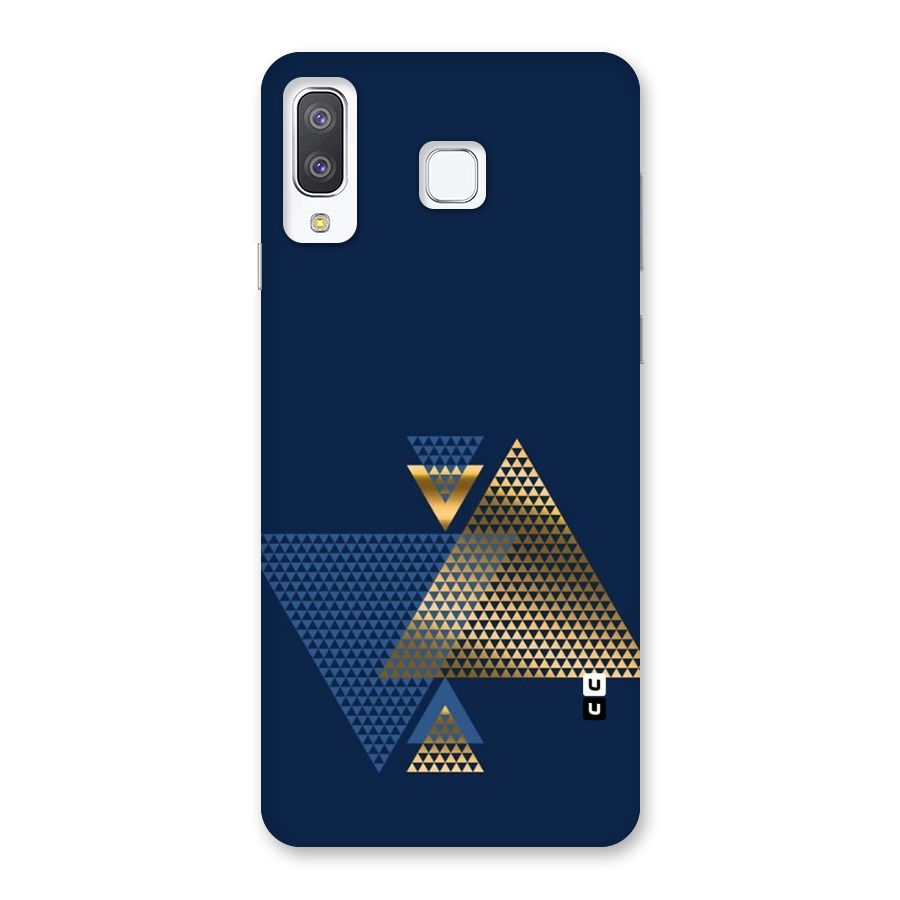 Blue Gold Triangles Back Case for Galaxy A8 Star