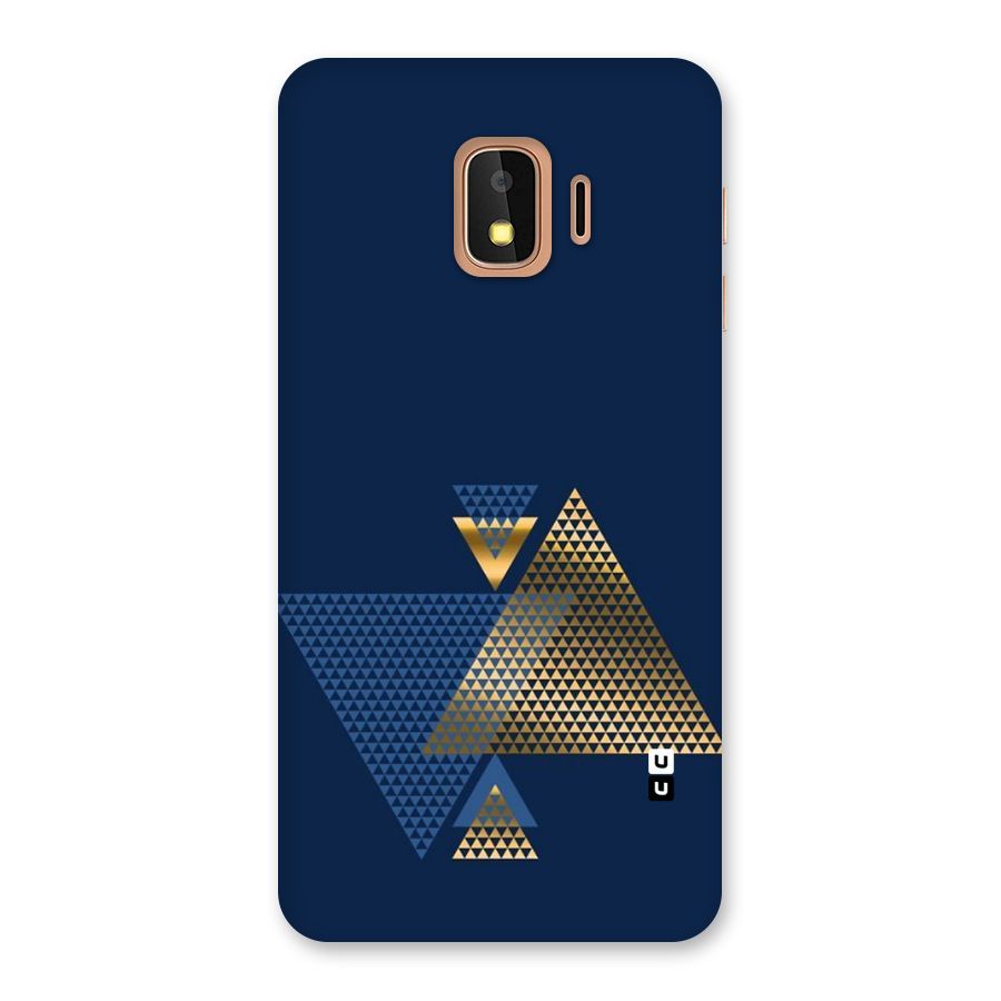 Blue Gold Triangles Back Case for Galaxy J2 Core
