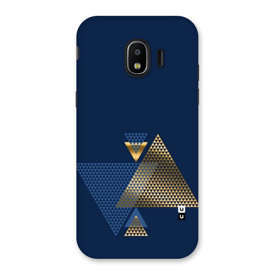 Blue Gold Triangles Back Case for Galaxy J2 Pro 2018