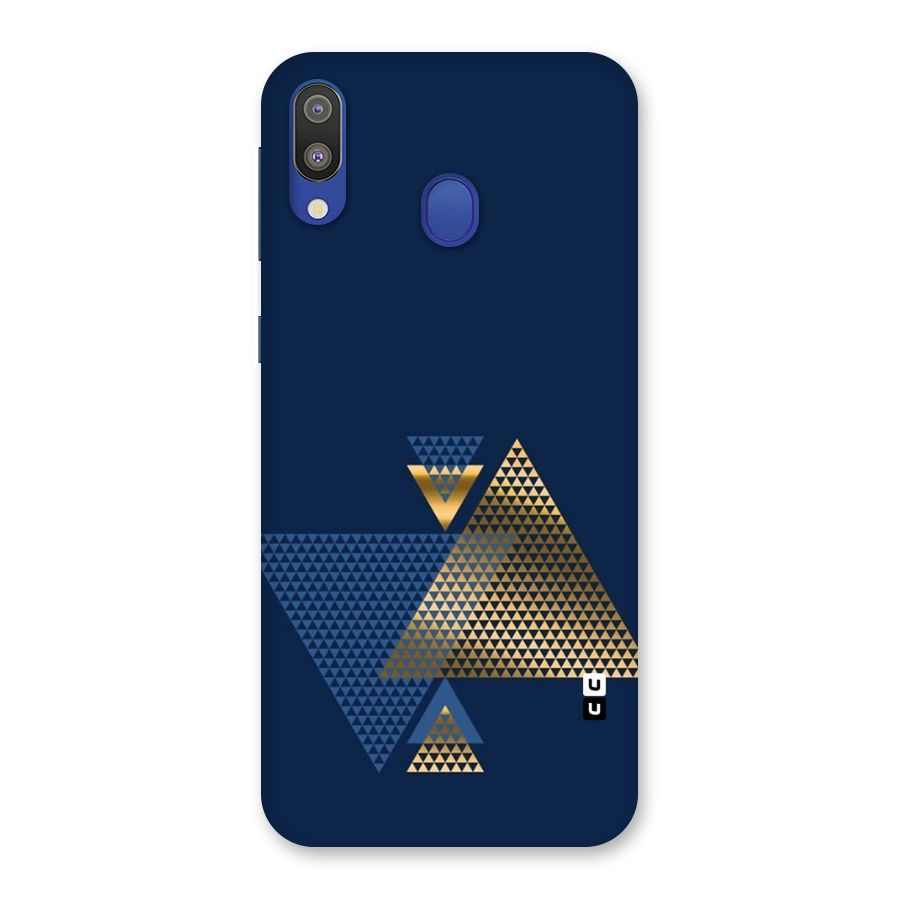 Blue Gold Triangles Back Case for Galaxy M20