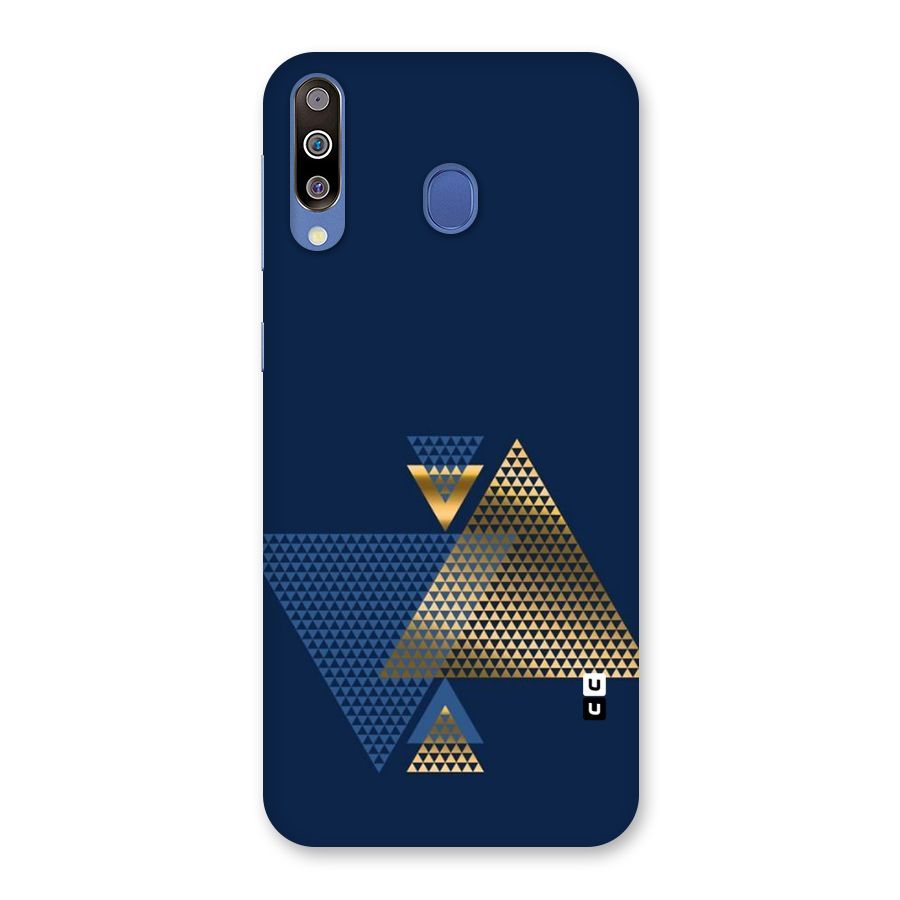 Blue Gold Triangles Back Case for Galaxy M30