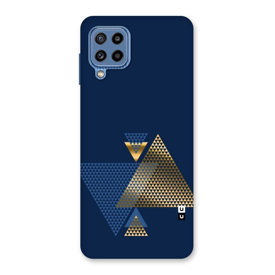 Blue Gold Triangles Back Case for Galaxy M32