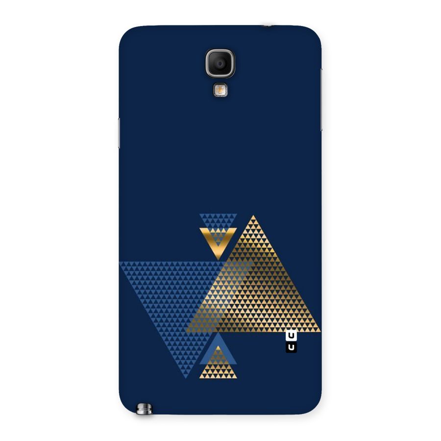 Blue Gold Triangles Back Case for Galaxy Note 3 Neo