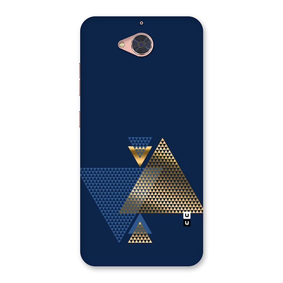 Blue Gold Triangles Back Case for Gionee S6 Pro