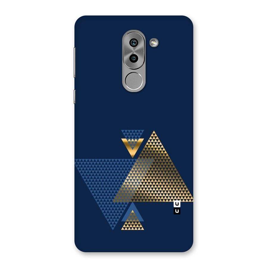 Blue Gold Triangles Back Case for Honor 6X