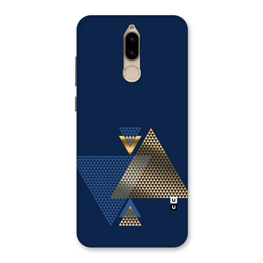 Blue Gold Triangles Back Case for Honor 9i