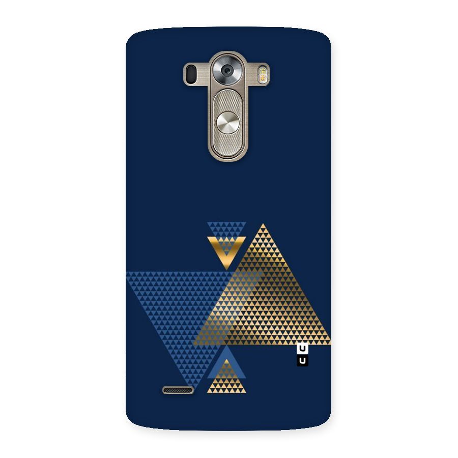 Blue Gold Triangles Back Case for LG G3