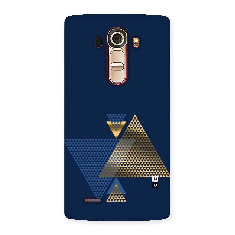 Blue Gold Triangles Back Case for LG G4