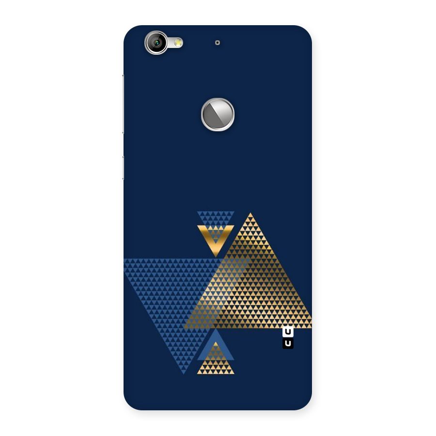 Blue Gold Triangles Back Case for LeTV Le 1s