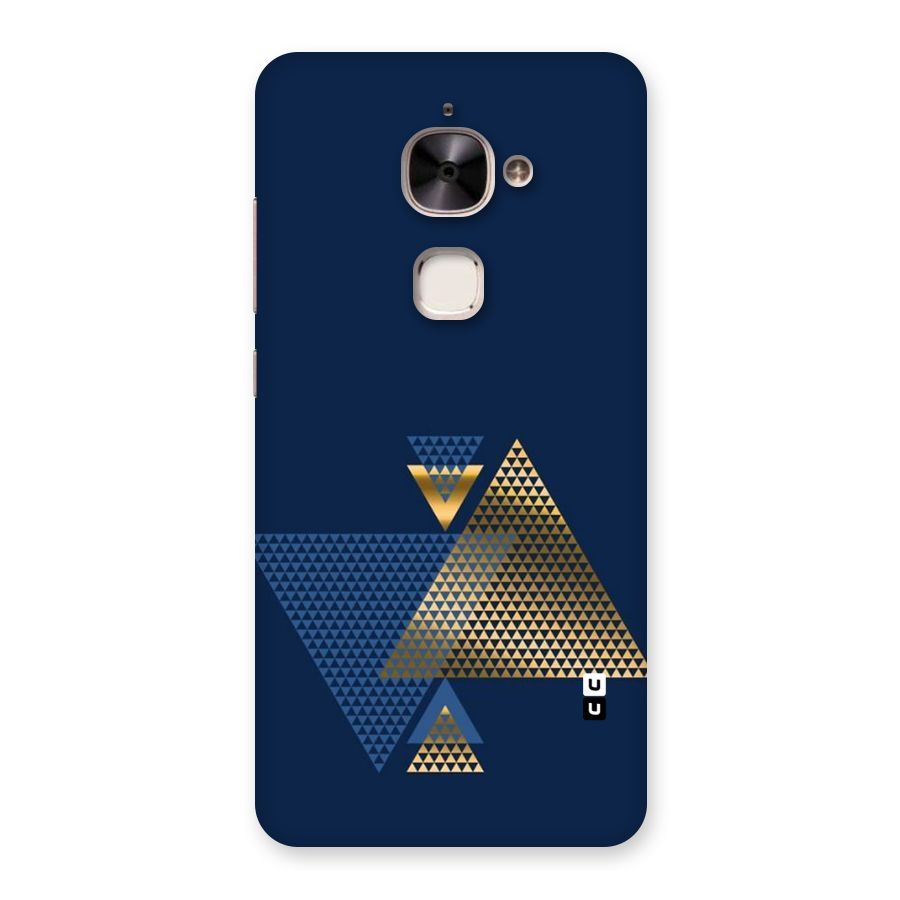Blue Gold Triangles Back Case for Le 2