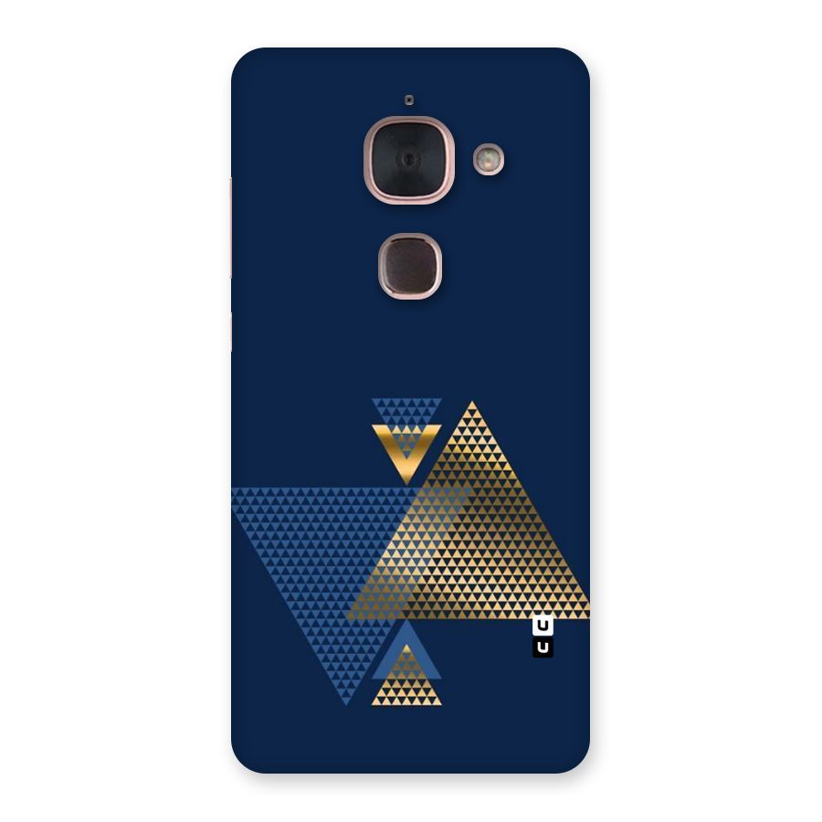 Blue Gold Triangles Back Case for Le Max 2