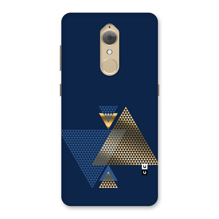 Blue Gold Triangles Back Case for Lenovo K8