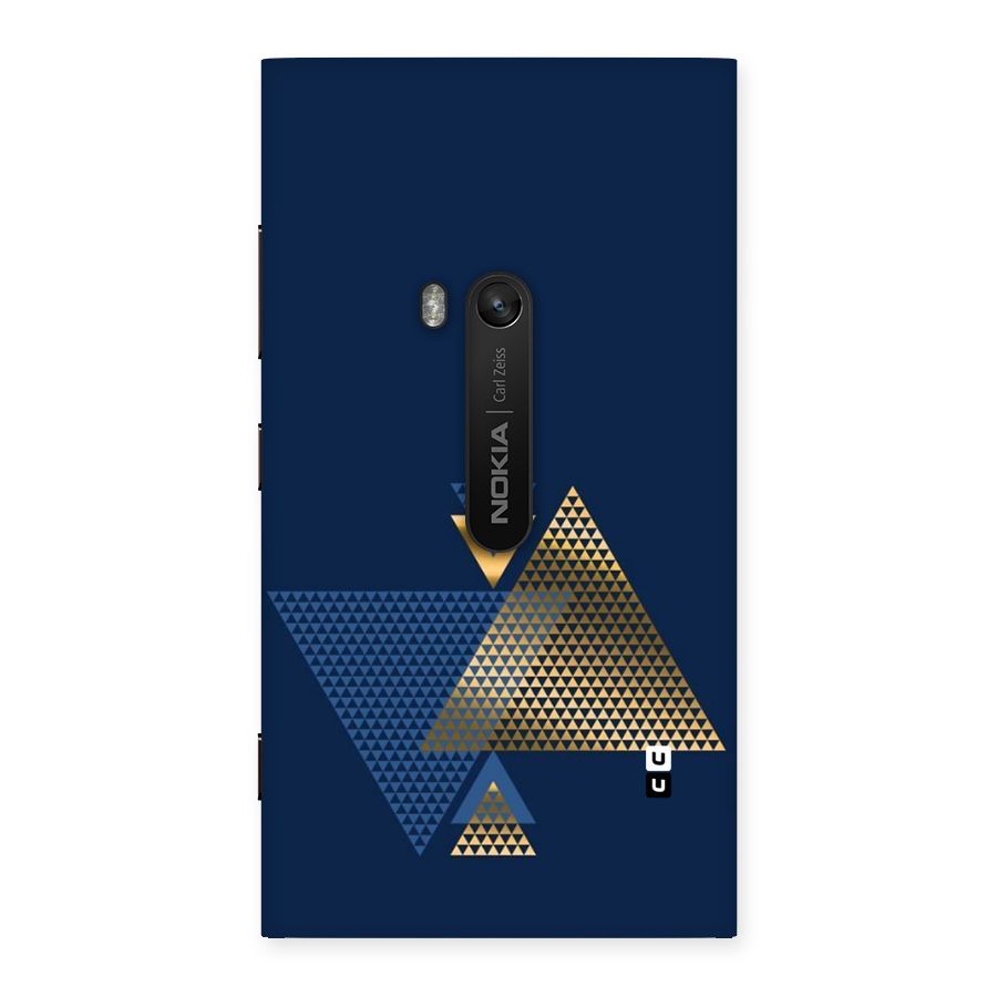 Blue Gold Triangles Back Case for Lumia 920