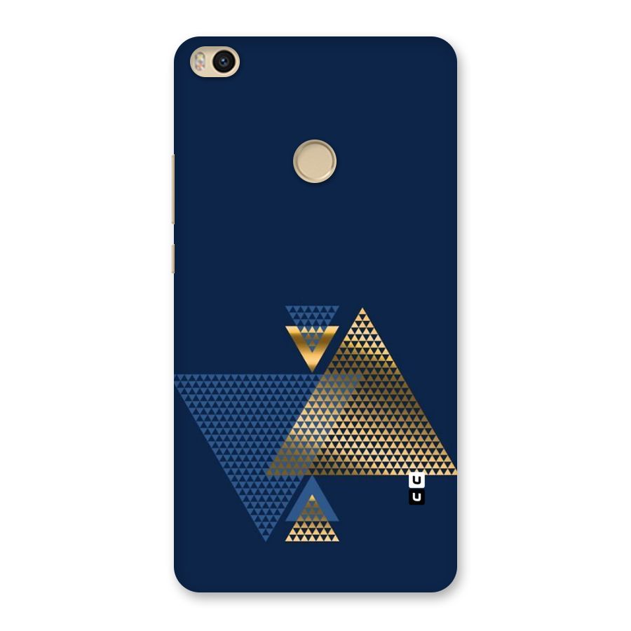 Blue Gold Triangles Back Case for Mi Max 2