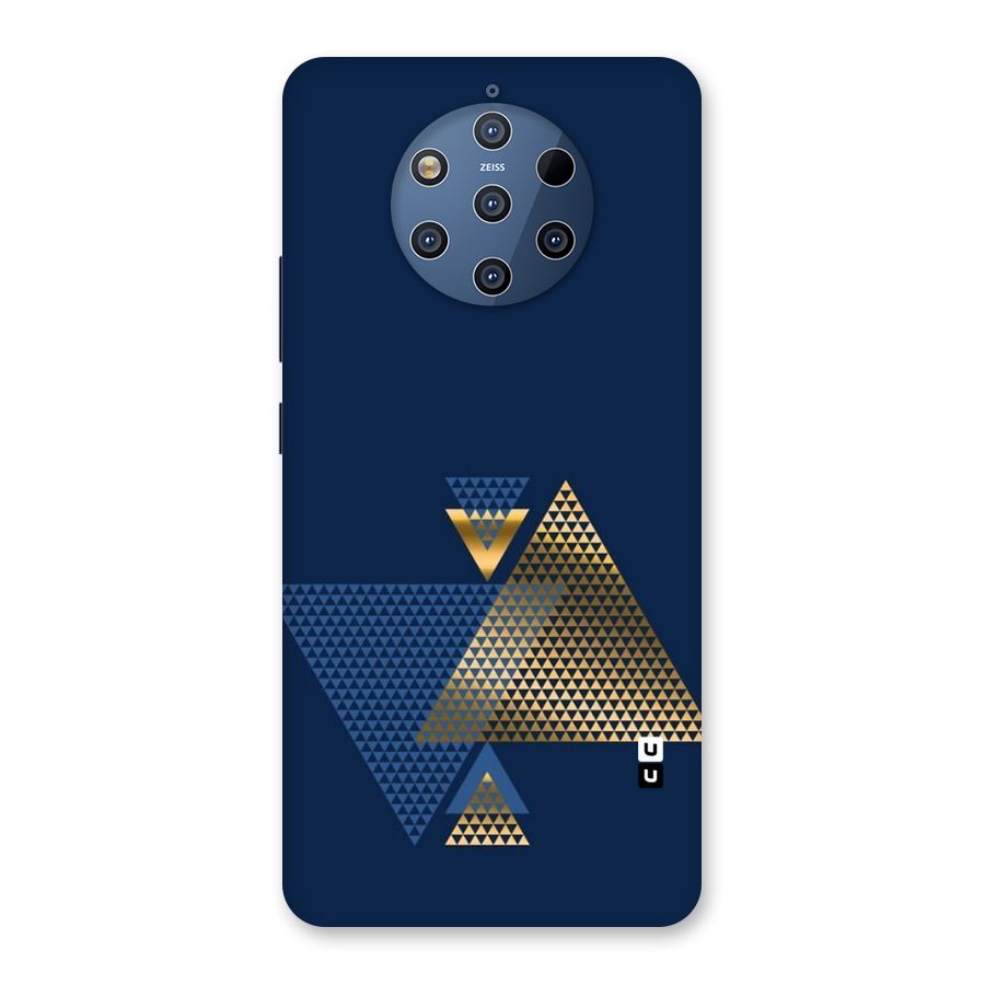 Blue Gold Triangles Back Case for Nokia 9 PureView