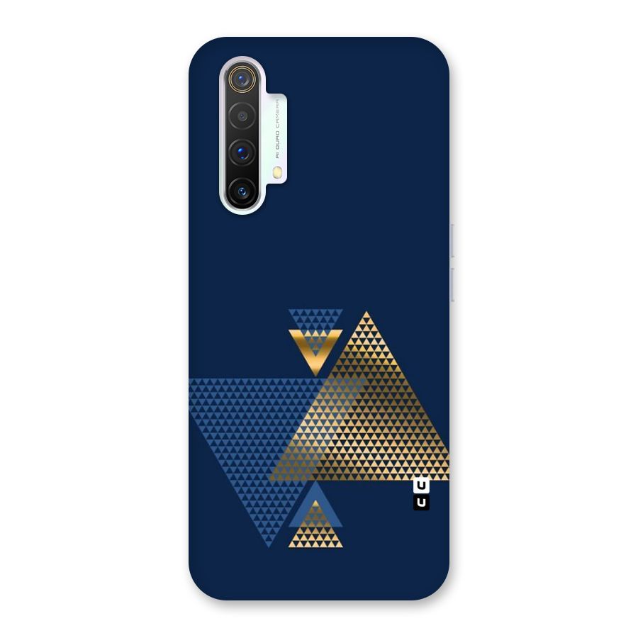 Blue Gold Triangles Back Case for Realme X3 SuperZoom