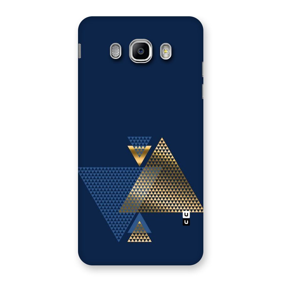 Blue Gold Triangles Back Case for Samsung Galaxy J5 2016
