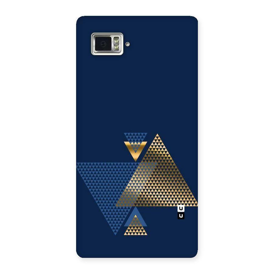 Blue Gold Triangles Back Case for Vibe Z2 Pro K920