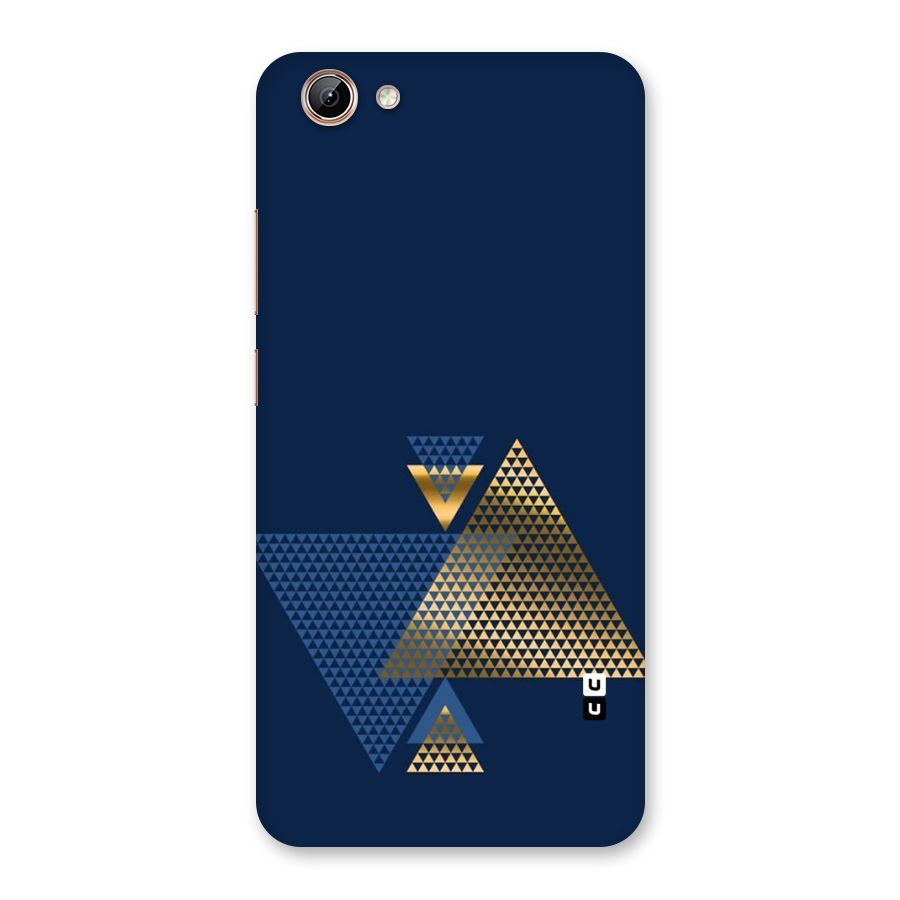 Blue Gold Triangles Back Case for Vivo Y71i